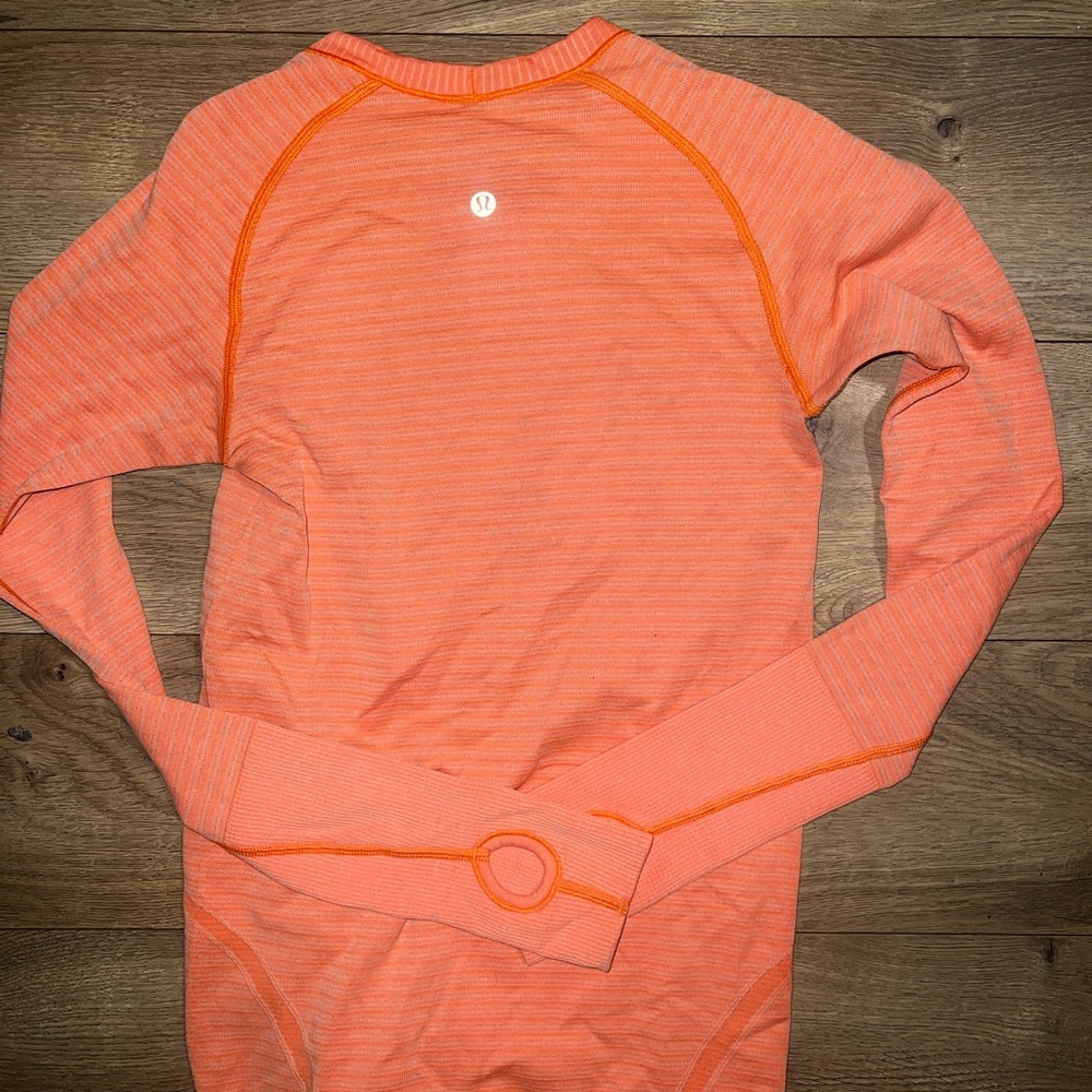 Lululemon Orange Long Sleeve Top - Picture 2 of 2